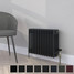 CT4-C-400-BLACK-TH - Classic Black 4 Column Radiator H400mm x W990mm CT4-C-400-BLACK-TH - Classic Black 4 Column Radiator H400mm x W990mm